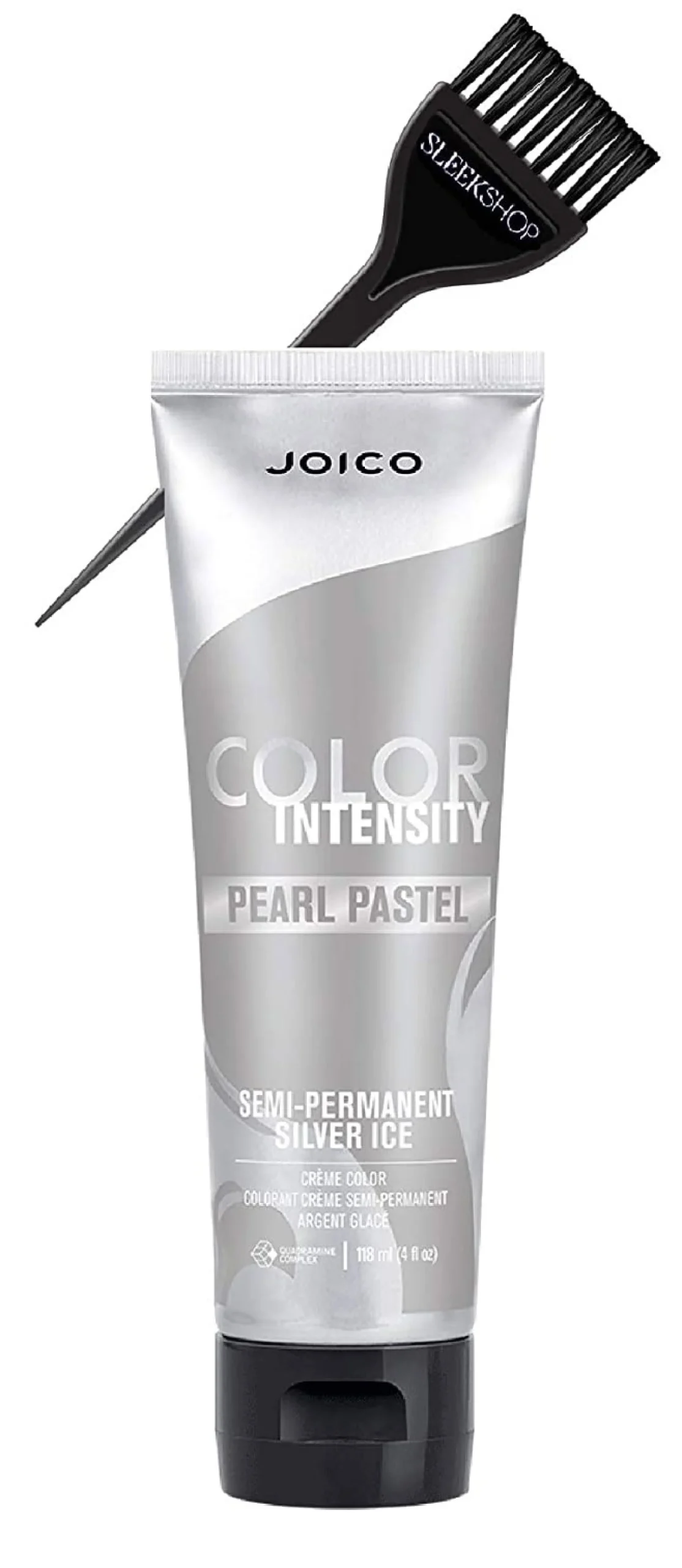 Color Intensity PEARL PASTEL Semi-Permanent Creme Hair Color Dye w/ brush - SILVER ICE