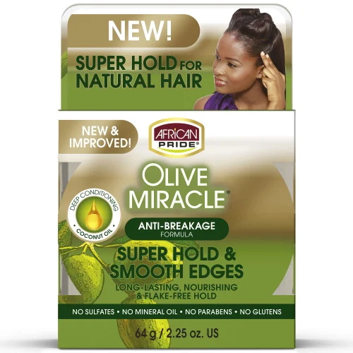 African Pride Olive Miracle Silky Smooth Edges 2.25 oz