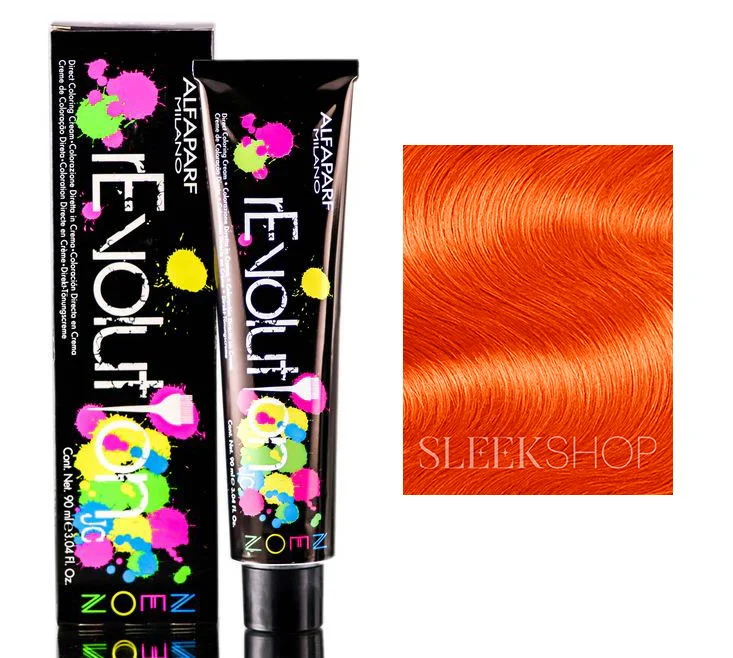 Alfaparf Revolution Neon Direct Coloring Cream - Dynamic Orange