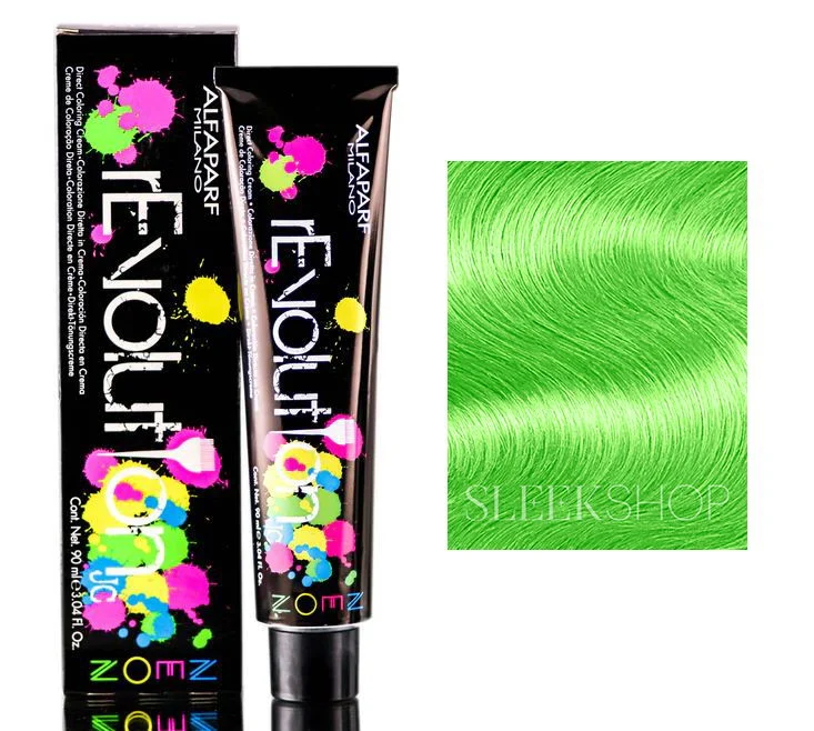 Alfaparf Revolution Neon Direct Coloring Cream - Shocking Green
