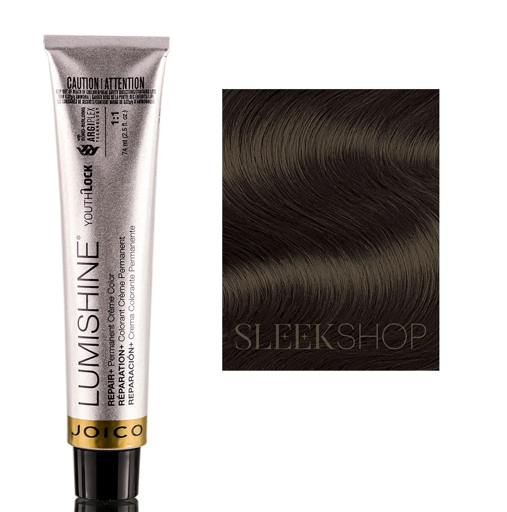 Lumishine Youth Lock Permanent Creme Color - 2.5 oz - 5NNA - Natural Ash Light Brown