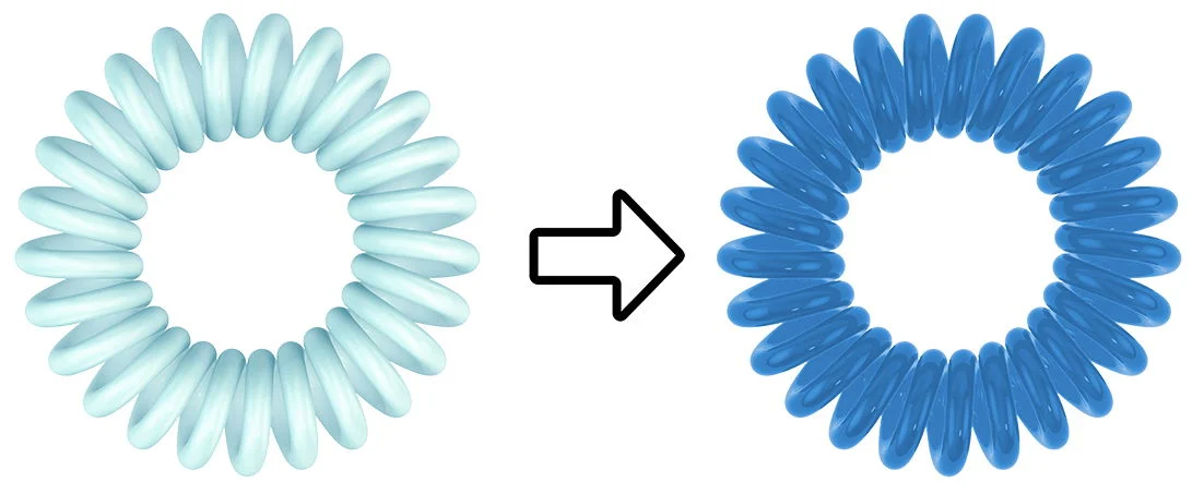"UV Original" Hair Ring - Ocean Tango
