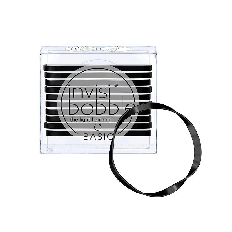 "Basic" Hair Ring - True Black