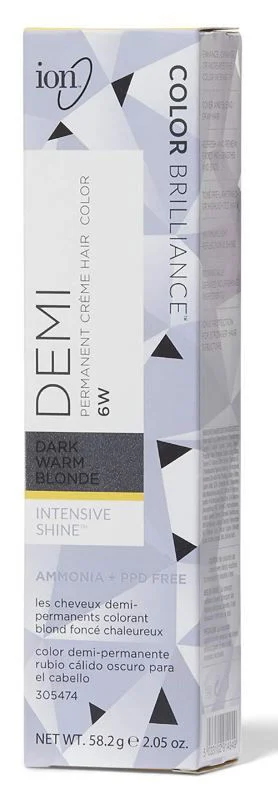 Color Brilliance Demi Permanent Creme Hair Color - 2.05 oz - 6W Dark Warm Blonde