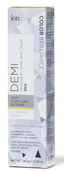 Color Brilliance Demi Permanent Creme Hair Color - 2.05 oz - 9NA Very Light Ash Blonde