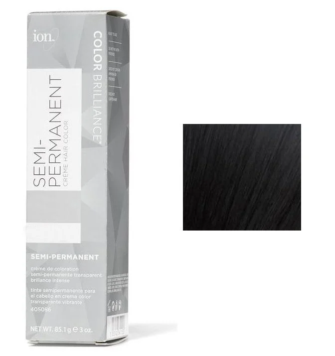 Color Brilliance Semi-Permanent Creme Hair Color - 3 oz - Black