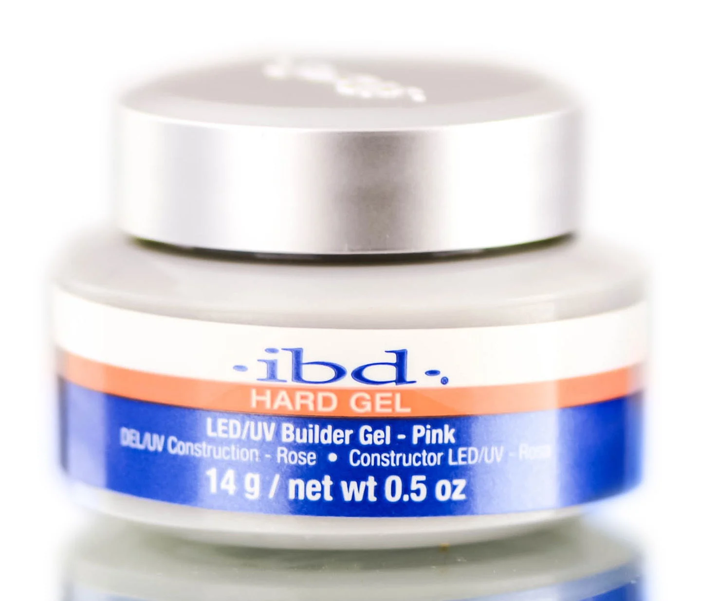 Hard Gel LED/UV Builder Gel - Pink - 0.5 oz