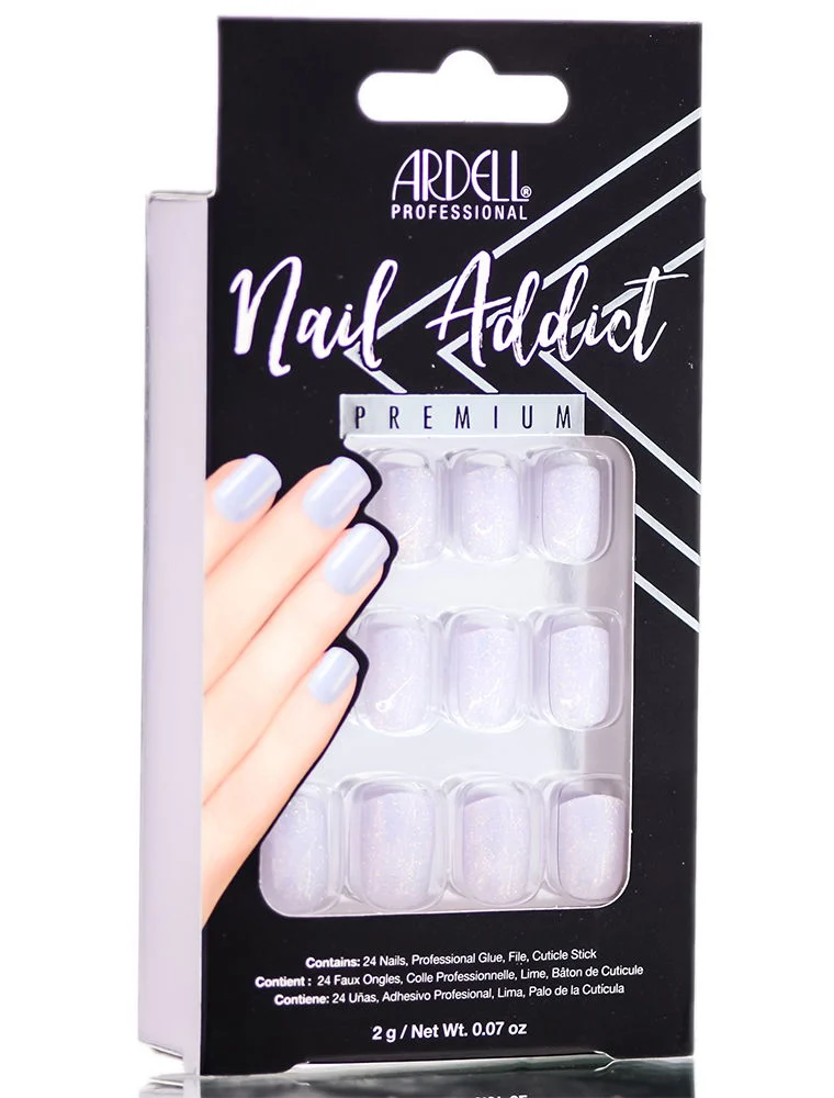 Ardell Nail Addict Premium Artificial Nail Set - Crystal Glitter