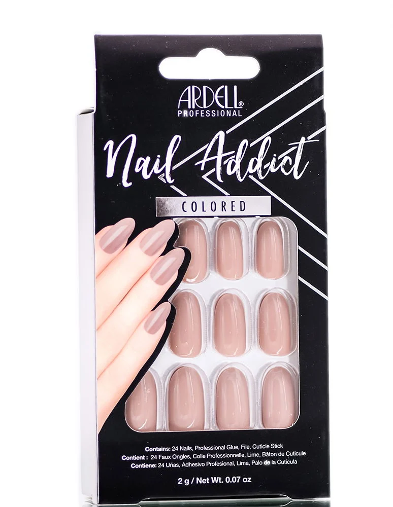 Ardell Nail Addict Colored Artificial Nail Set - Latte