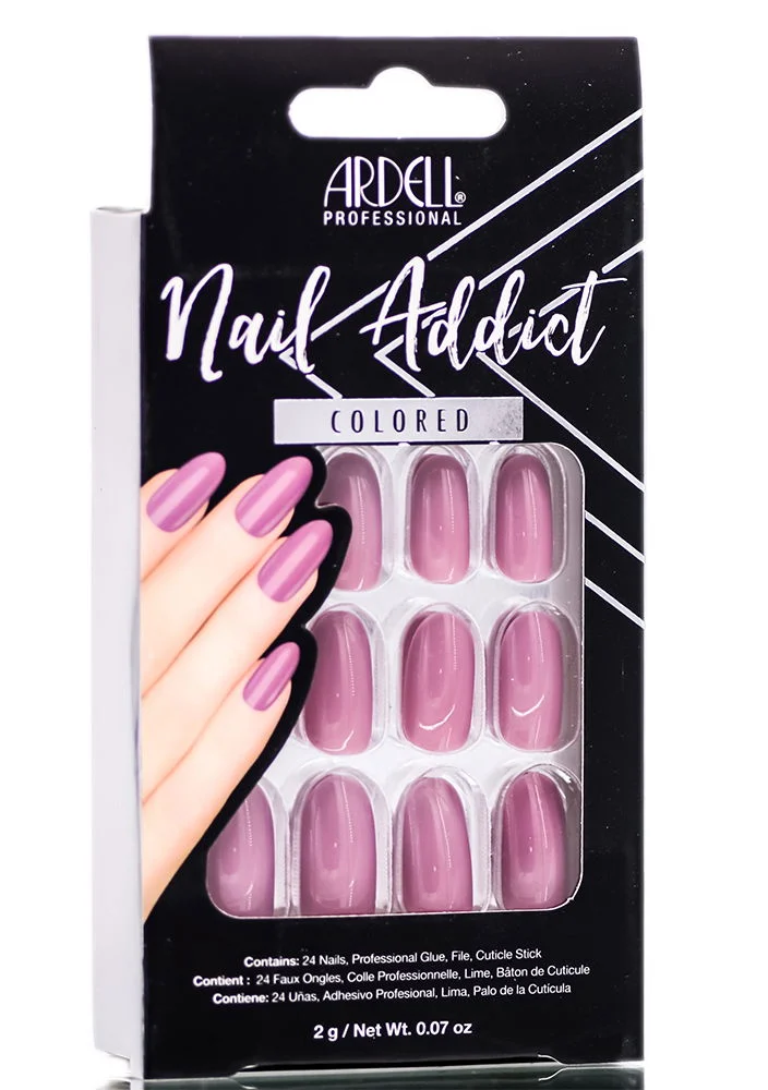 Ardell Nail Addict Colored Artificial Nail Set - Sweet Pink