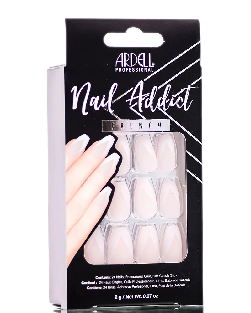 Ardell Nail Addict French Artificial Nail Set - Modern French