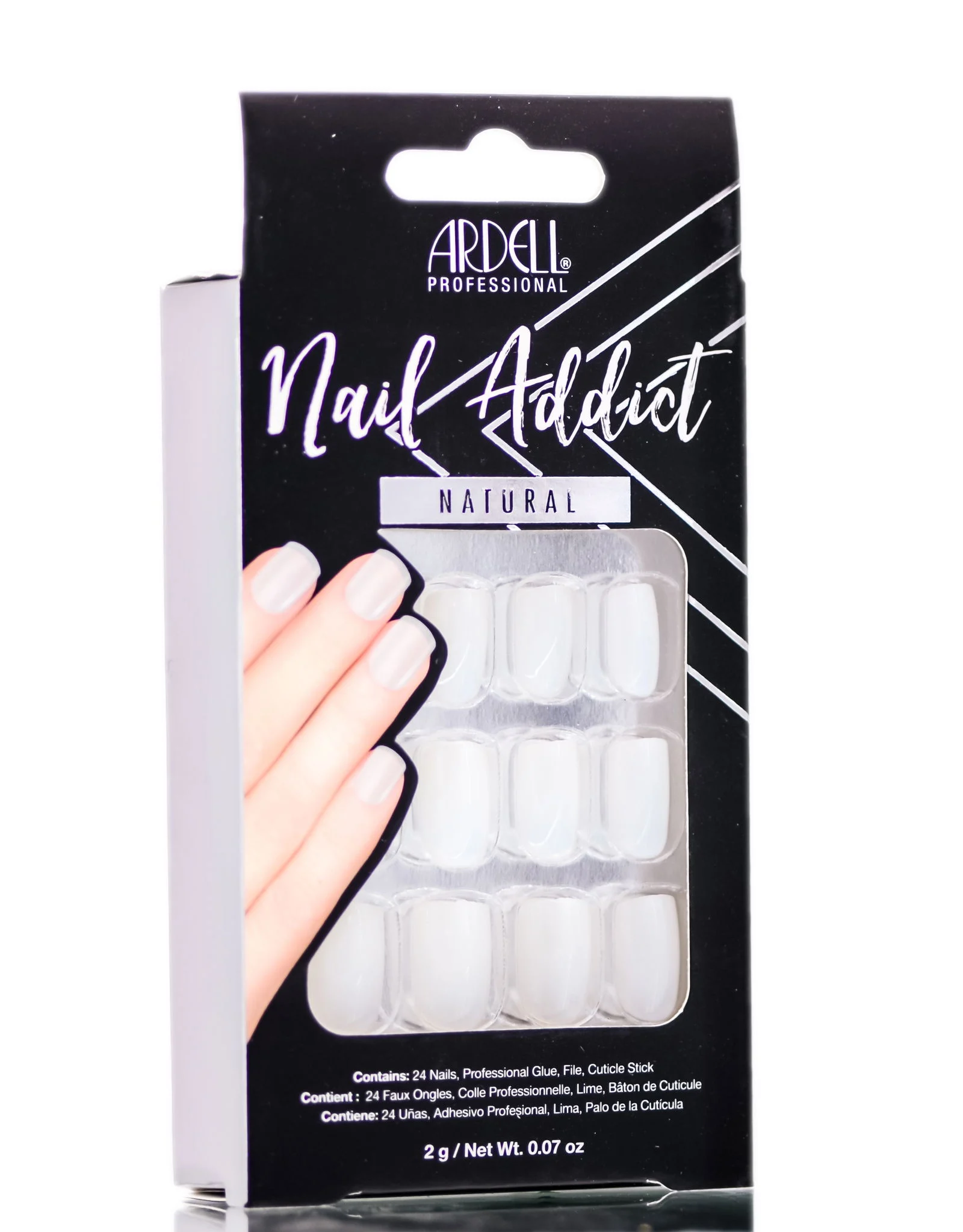 Ardell Nail Addict Natural Artificial Nail Set - Natural Squared