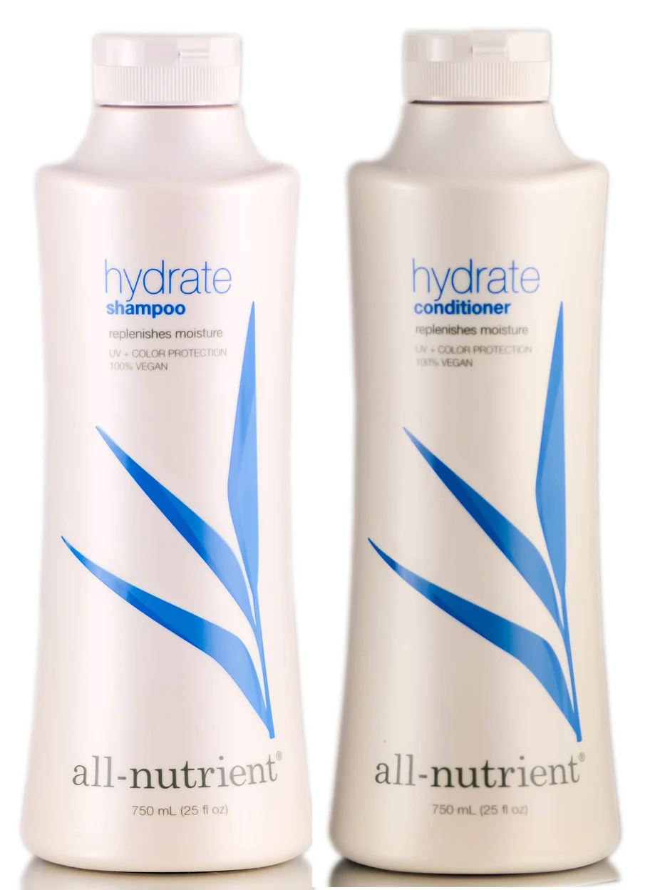 All-Nutrient Hydrate Replenish Moisture and Shine Shampoo & Hydrate Conditioner - 25 oz & 25 oz