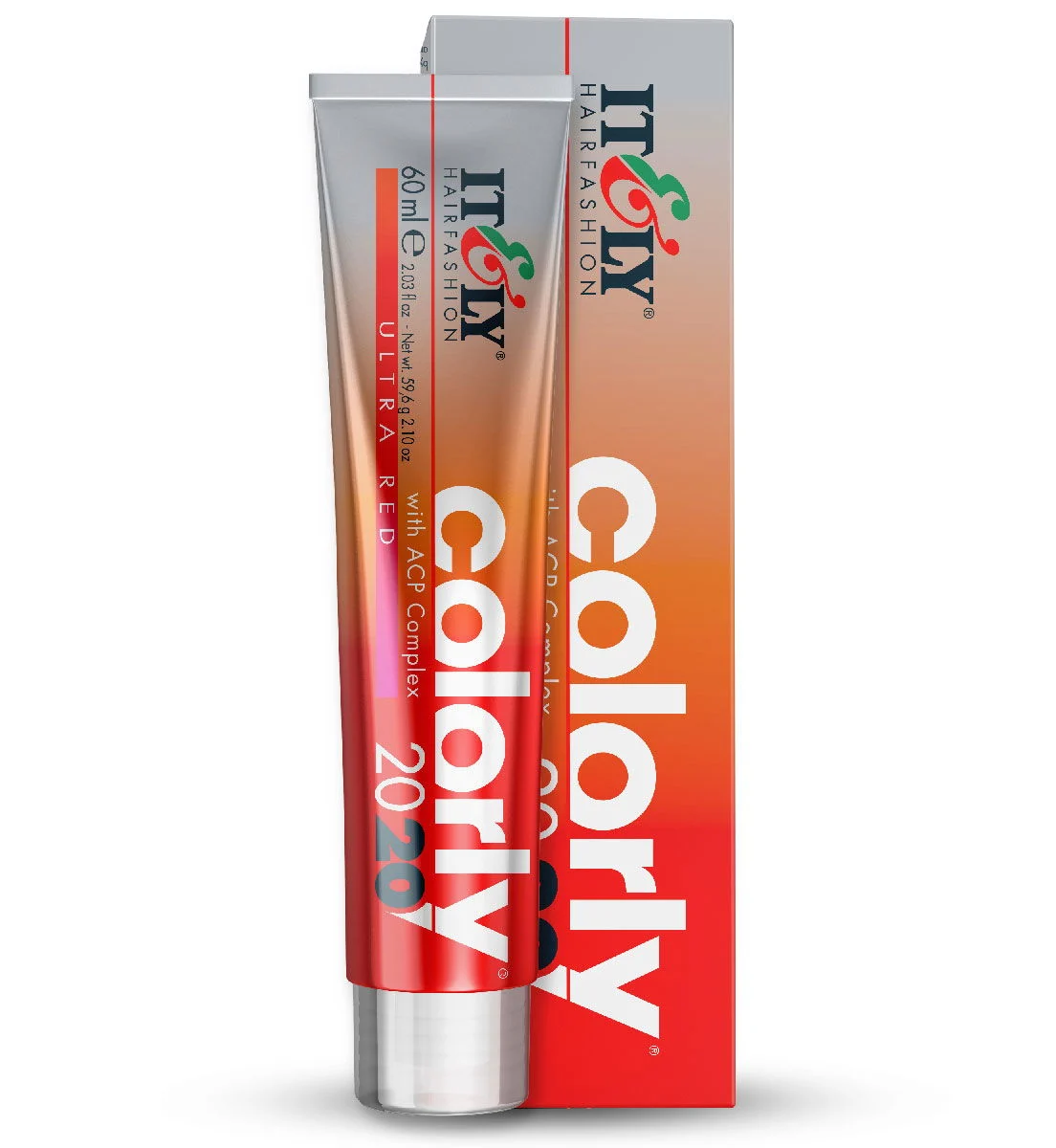 Itely Hairfashion Colorly 2020 Ultra Red w ACP Complex - 7U/RF Ultrared Fire Red Blonde