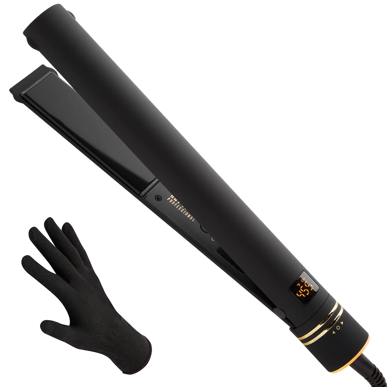 Pro Artist Black Gold Evolve Ionic Salon Flat Iron - 1 1/4 inch
