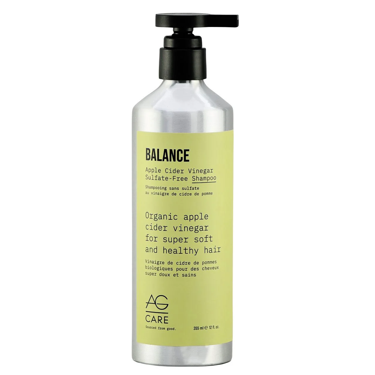AG Hair Care Balance Apple Cider Vinegar Sulfate-Free Shampoo - 12 oz
