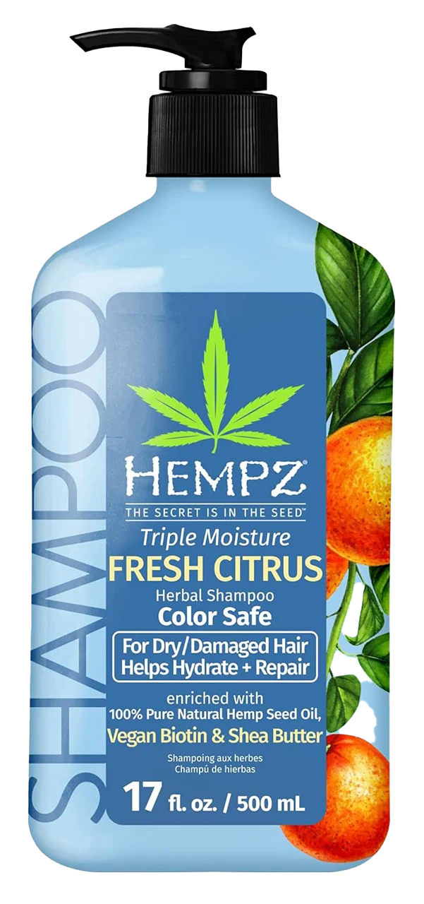 Triple Moisture Fresh Citrus Herbal Shampoo For Dry/Damaged Hair - 17 oz