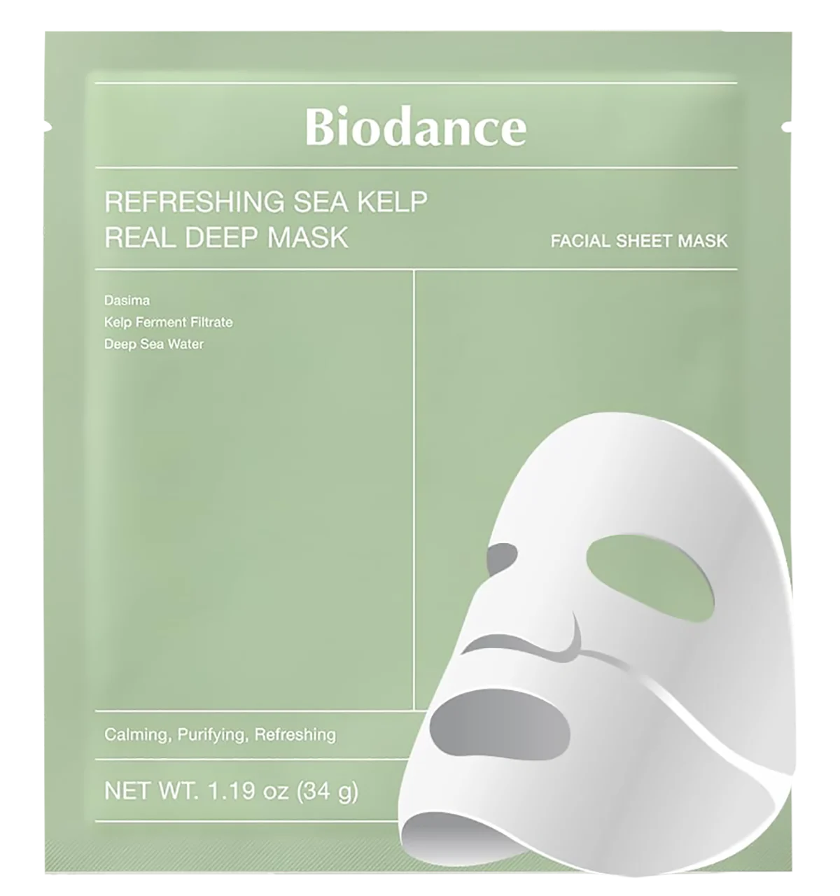 Refreshing Sea Kelp Real Deep Facial Mask - 1 Mask