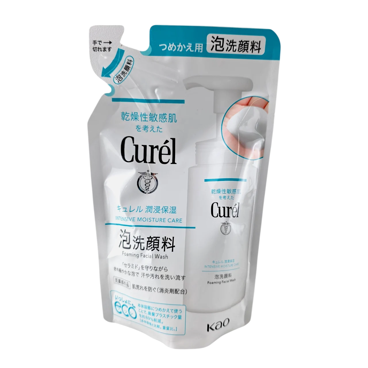 Curel Intensive Moisture Care Foaming Facial Wash - 4.4 oz REFILL