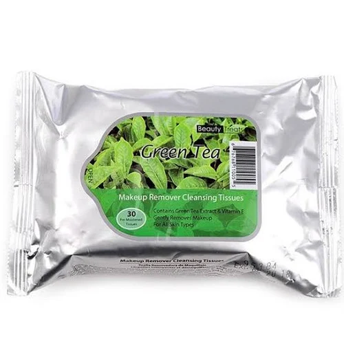 Beauty Treats Green Tea Makeup Remover Cleansing Tissues