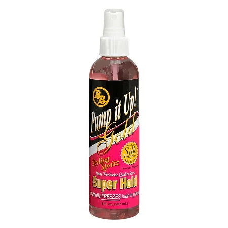 BB Pump It Up! Super Hold Gold Styling Spritz 8 oz