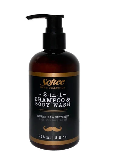 Softee Men's 2 in 1 Shampoo & Body Wash 8 oz.