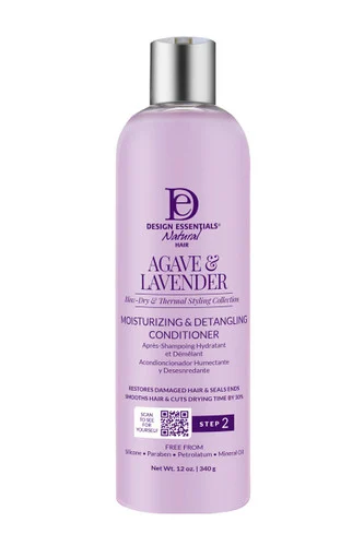 Design Essentials Agave & Lavender Moisturizing and Detangling Conditioner 12 oz.