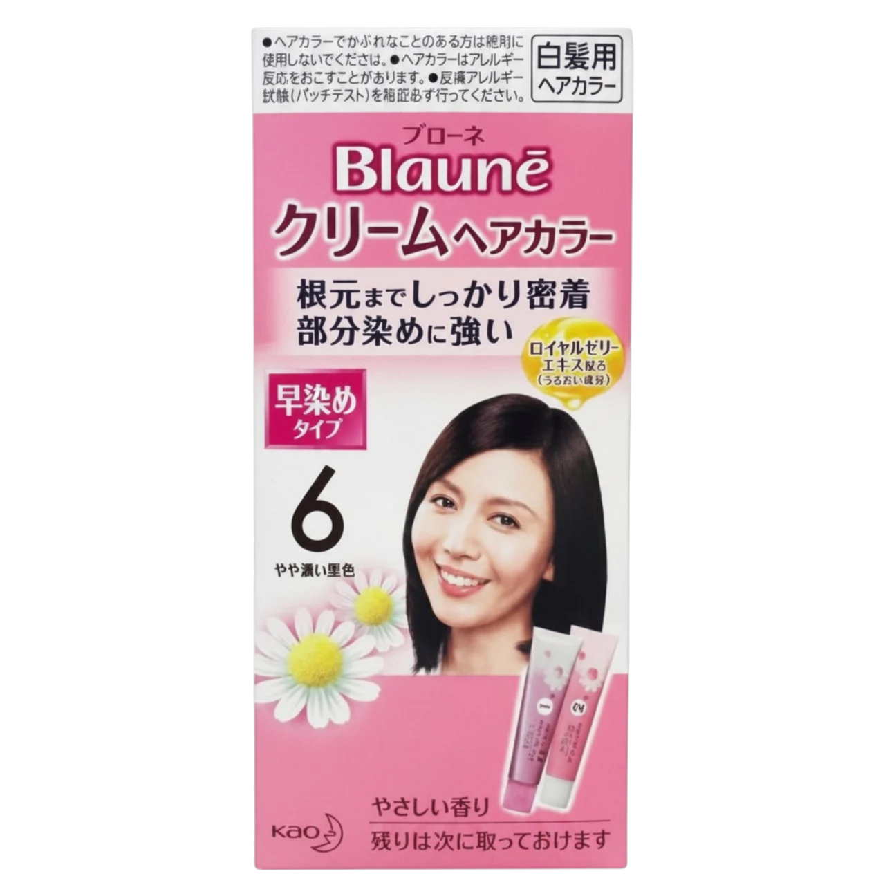 Blaune Cream Type Hair Dye for White Hair - 06 Slightly Dark