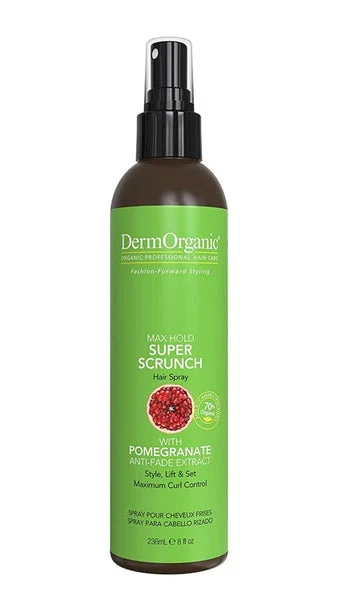 Dermorganic Max Hold Super Scrunch Hairspray 8 oz