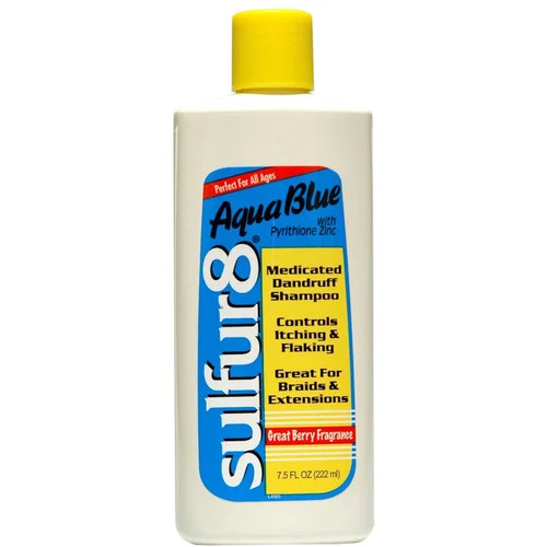 Sulfur 8 Aqua Blue Medicated Dandruff Shampoo 7.5 oz