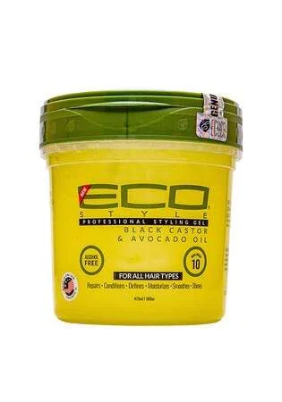 ECO Black Castor And Avocado Oil Styling Gel 16 oz