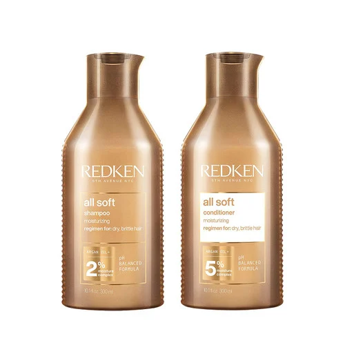 REDKEN All Soft Shampoo 10.1 oz & Conditioner 10.1 oz Combo Duo Set