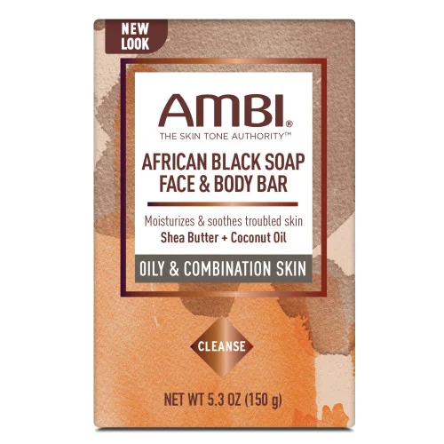 AMBI African Black Soap Face & body Bar 5.3 oz.