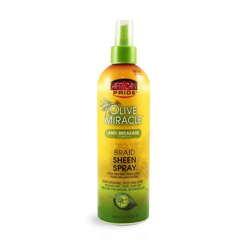African Pride Olive Miracle Braid Sheen Spray 12 oz