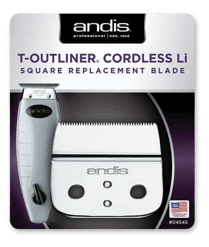 Andis Cordless T-Outliner Li Replacement Square Blade #04545