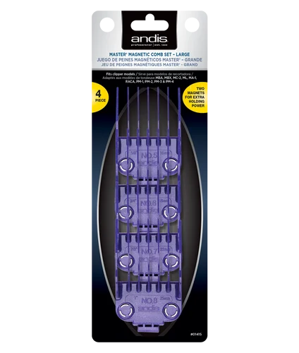 Andis Master® Dual Magnet Large 4-Comb Set, #01415