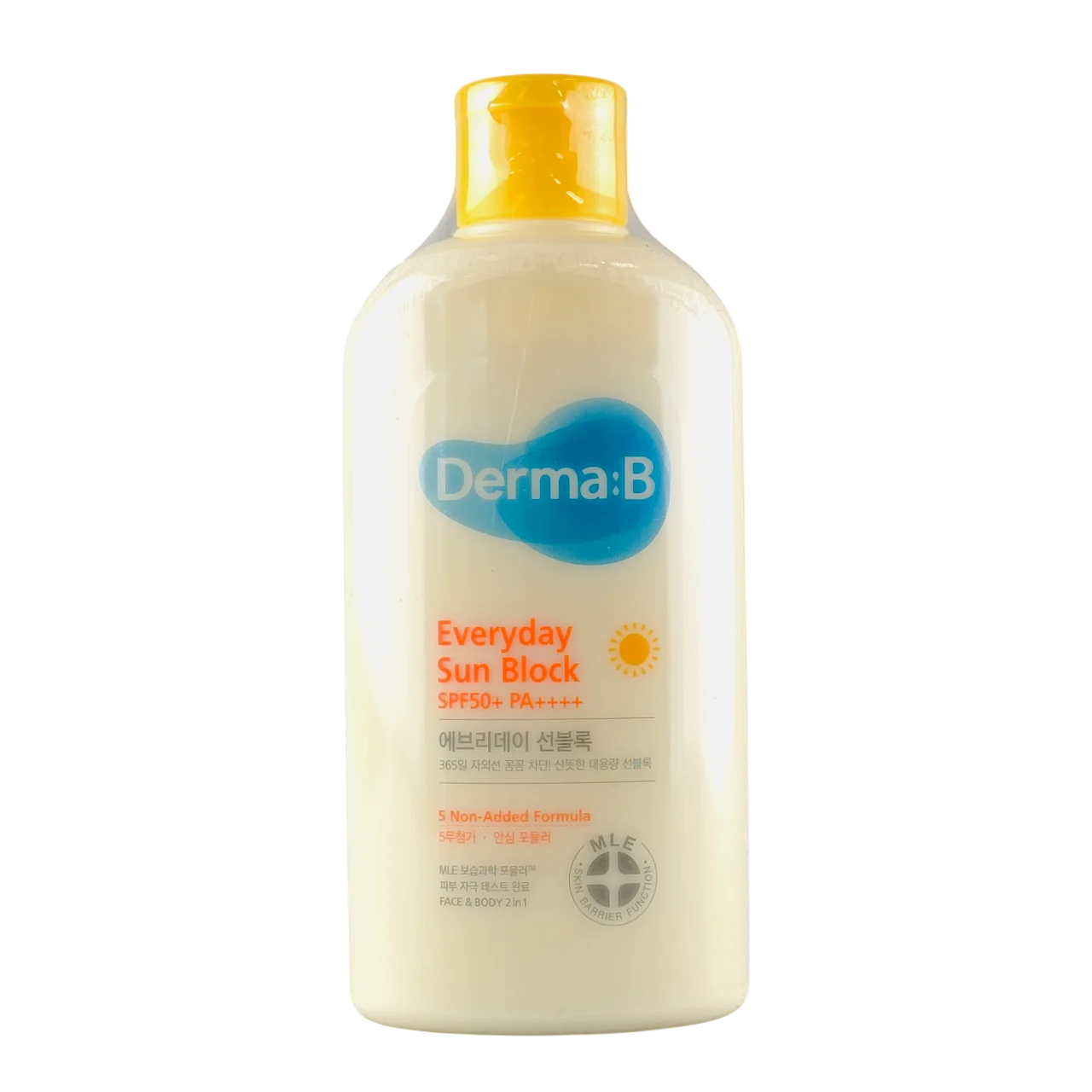 Derma:B Everyday Sun Block SPF 50+ PA+ Madecassoside Invisible K-Sunscreen - 6.76 oz