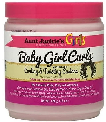 Aunt Jackie's Girls Baby Girl Curls Moisture Rich Curling & Twisting Custard 15 oz