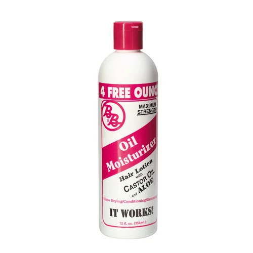 BB Oil Moisturizer Hair Lotion with Castor Oil and Aloe Maximum Strength 12 oz