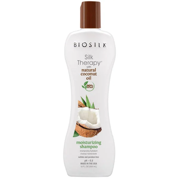 Biosilk Silk Therapy Moisturizing Shampoo Coconut 12 oz