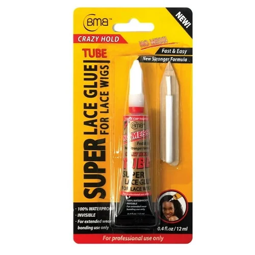 BMB Super Lace Glue Tube Blister w/ Full Size Glue Brush
