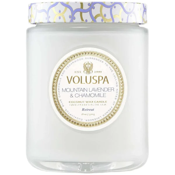 Voluspa Large Jar Candle Mountain Lavender and Chamomile