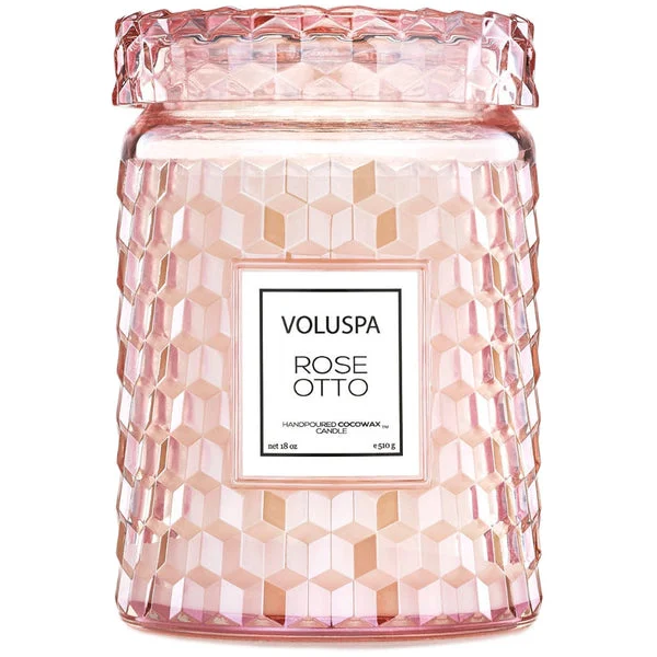 Voluspa Large Jar Candle Rose Otto 18 oz