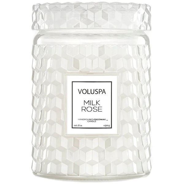 Voluspa Large Jar Candle Milk Rose 18 oz