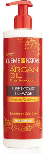 Creme of Nature Argan Oil Pure-Licious Co-Wash 12 oz