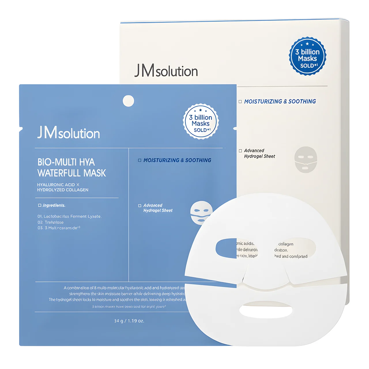 JM Solution Bio-Multi Hya Waterfull Mask Set - 4 Sheets
