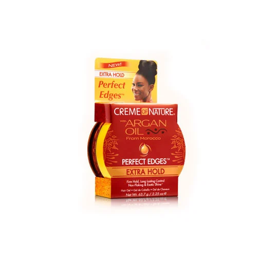 Creme of Nature Argan Oil Edge Control Hair Gel, Extra Hold 2.25oz