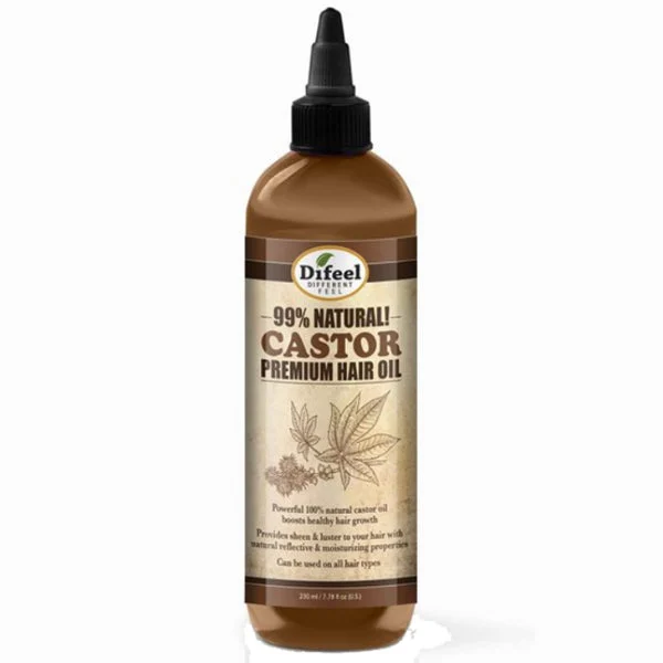 Difeel Premium Natural Hair Oil Castor 7.78 oz