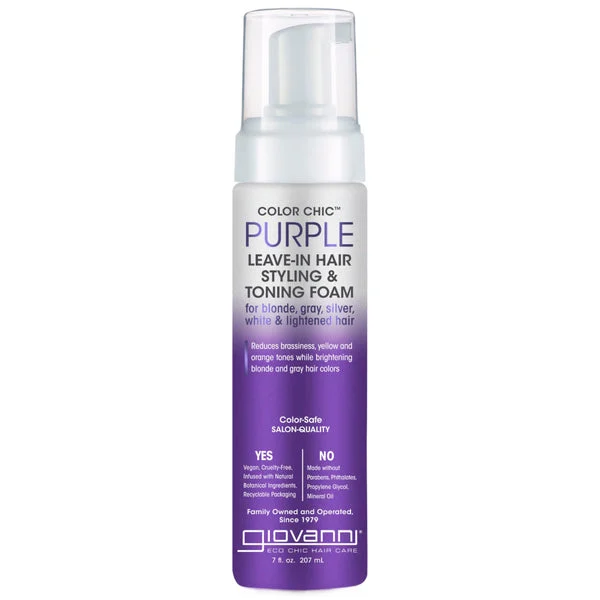 Giovanni Color Chic Purple Leave-in Hair Styling Toning Foam 7 oz