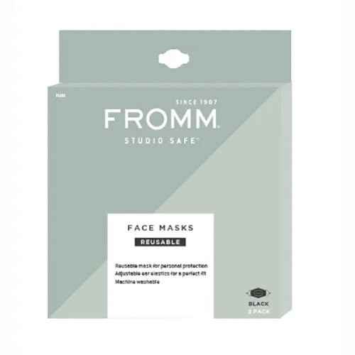 Fromm Reusable Fask Mask Black 2 pack